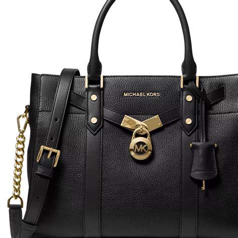 michael michael kors nouveau hamilton large pebbled|michael kors hamilton satchel.